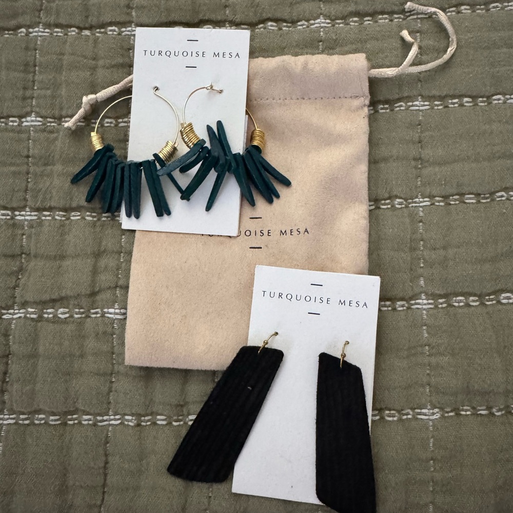 Two new pairs of earrings